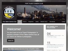 Tablet Screenshot of porttalbotcameraclub.org